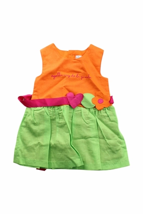 Agatha Ruiz De La Prada Sleeveless Dress With Decorative Belt 6-12M