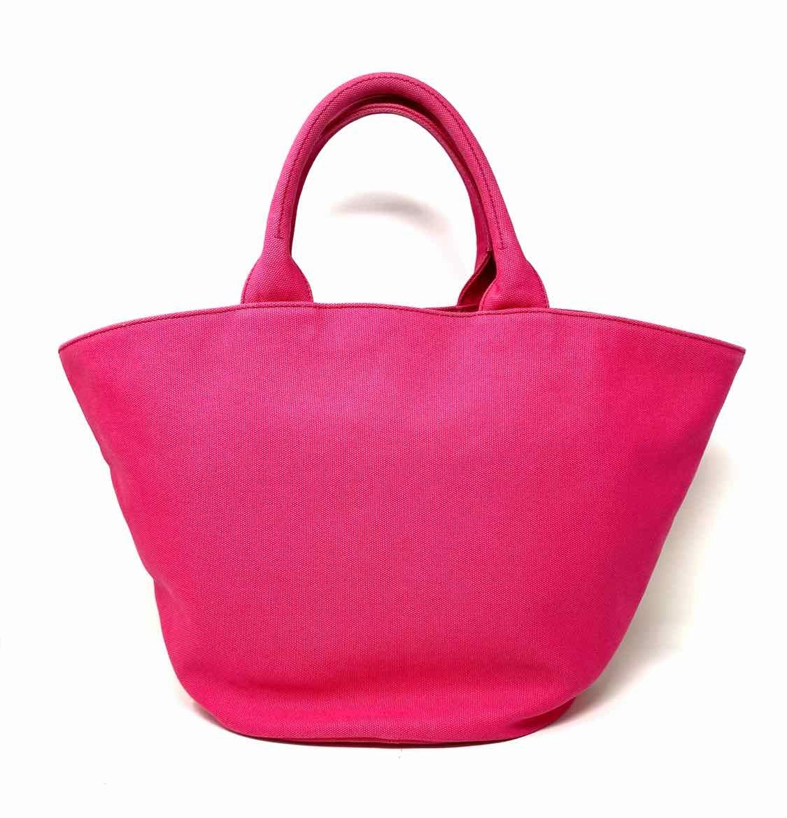 Prada Canapa Shopping Canvas Pink Tote