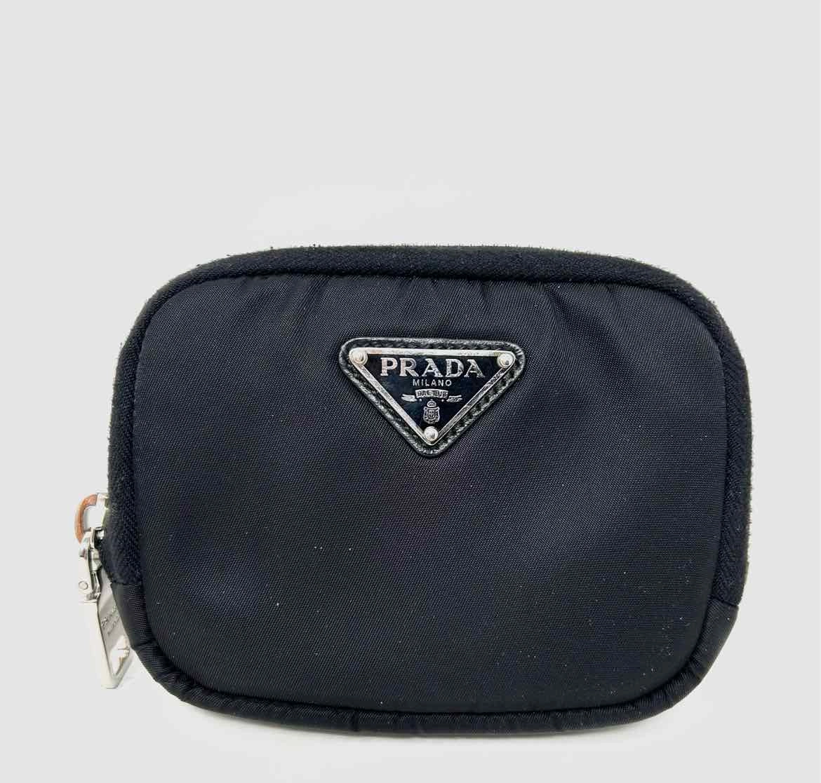 Prada Nylon Black Zip-Around Coin Purse