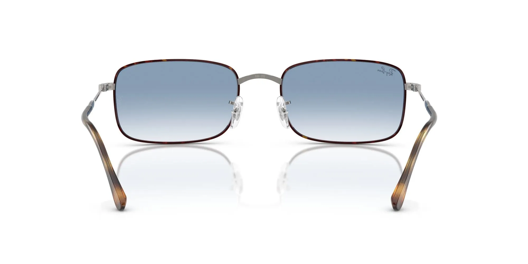 RB3746 92703F (56) havana on gunmetal/clear gradient blue lens